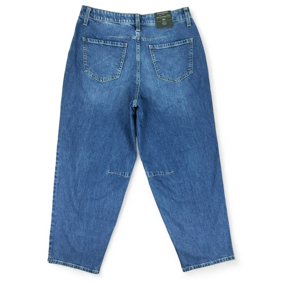Banana Republic Barrel Jeans Womens sz 28 /6 Mid Rise Medium Wash Stretch NEW - Picture 6 of 16